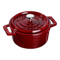 Staub 0.25qt Mini Round Oven, Grenadine
