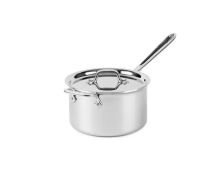 All-Clad D3 4 Quart Sauce Pan with Loop Helper Handle