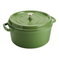 Staub 7 Qt Round Oven, Pistachio
