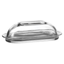 Anchor Glass Butter Dish with Cover
