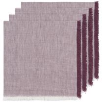 Ash Plum Chambray Napkins Set of 4