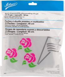 Ateco Soft Disposable Decorating Pastry Bags 18 inch 10 count