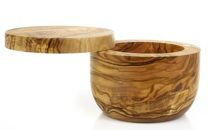 Berard Salt Box with Lid Olivewood