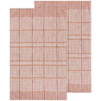 Bisque Finley Check Dishtowels Set of 2