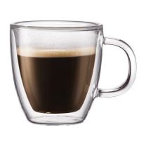 Bodum Bistro Glass Espresso Mug 5 oz  Set of 2