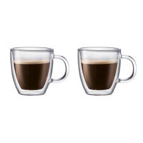 Bodum Bistro Glass Mug 10 oz  Set of 2