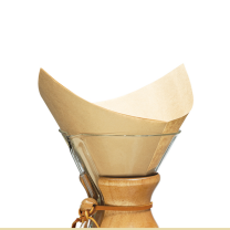 Chemex Bonded Filters Pre-Folded Squares Natural