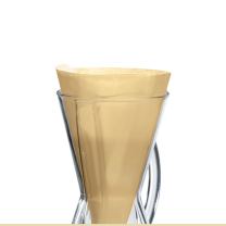 Chemex Bonded Filters Unfolded Half Moon NATURAL