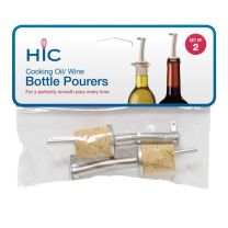 Cork Bottle Pourer set of 2