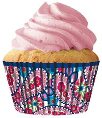 Cupcake Creations Cupcake Liners Pink Paisley Pack of 32