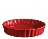 Emile Henry Deep Flan Quiche Dish Burgundy