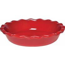 Emile Henry Pie Dish 9 in Burgundy