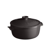 Emile Henry Round StewpotCocotte-42qt-Charcoal