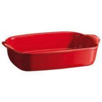 Emile Henry Small Rectangular Baking Dish Burgundy Red 115 x 75 inch
