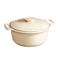 Emile Henry Sublime Round Dutch Oven Stewpot 6 Quart Creme