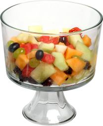 Fox Run Brands Glass Trifle Bowl Fruit Bowl