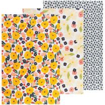 Full Bloom Bakers Floursacks Set of 3 Assorted