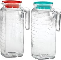 Gelo Refrigerator Pitchers Set of 2 Glass
