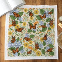 Gingiber Monarch Garden Tea Towel