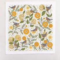 Gingiber Mums  Robins Tea Towel