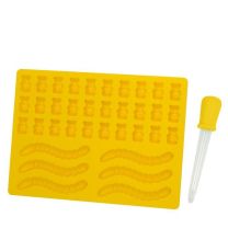 Gummy Worm and Bear Mold with Dropper Set