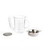 HIC Glass 4 cup Gravy Strainer and Fat Separator