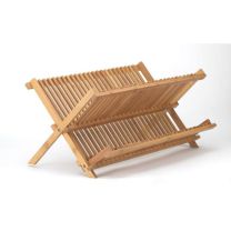 Helens Asian Kitchen Bamboo Foldable Compact Dish Drying Rack