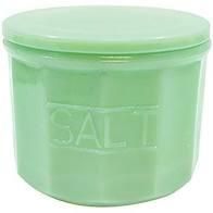 Jadeite Glass Salt Cellar 9 oz