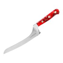 Lamson 7-inch off-set Premier Forged Serrated Bread Knife - Fire