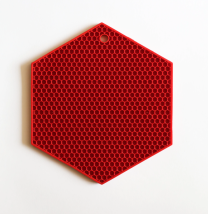 Lamson Honeycomb Silicone HotSpots Potholder - Red