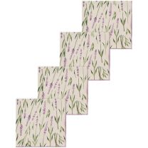 Lavender Printed Napkins Set of 4