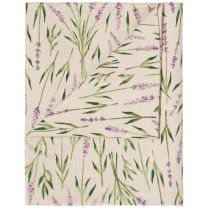 Lavender Printed Tablecloth 120 x 60 inches