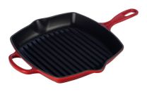 Le Creuset 10 Inch Skillet Grill Cherry