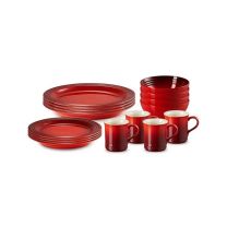 Le Creuset 16 pc Dinnerware Set Cerise