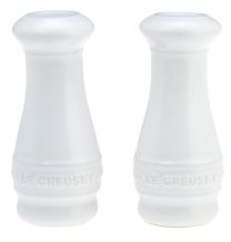 Le Creuset Salt ad Pepper Shakers set of 2 White