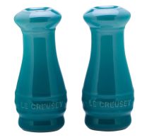 Le Creuset Salt and Pepper Shakers Caribbean set of 2