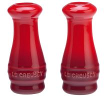 Le Creuset Salt and Pepper Shakers set of 2 Cherry Red