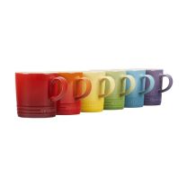 Le Creuset Set of 6 12oz London Mugs Rainbow