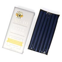 Mole Hollow Candles 10 inch Taper Navy One Pair