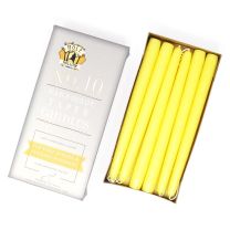 Mole Hollow Candles 10 inch Taper Sun Yellow One Pair