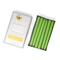 Mole Hollow Candles 8 inch Taper Lime Green One Pair