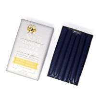 Mole Hollow Candles 8 inch Taper Navy One Pair