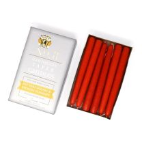 Mole Hollow Candles 8 inch Taper Sunspot Orange One Pair