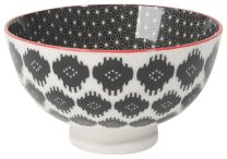 Now-designs-tabletop-stamped-porcelain-bowl-pattern-4-inch-black-ikat