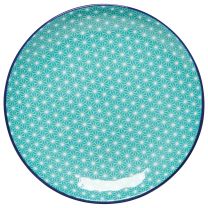 Now Designs 6in Plate Aqua Stars