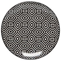 Now Designs 6in Plate Black and White Geo