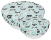 Now Designs Bowl Cover Cats Meow Set of 2