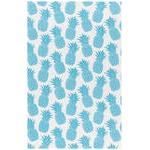 Now Designs Floursack Dish Towels Pineapples Bali Blue Set of 2