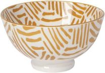 Now Designs Stamped Bowl 4 Ochre Lines
