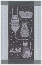Purr Party Jacquard Dishtowel